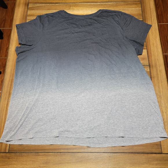 Torrid Classic Fit Black Fade Blouse w/ Floral Skull - Size 4 - Picture 3 of 5